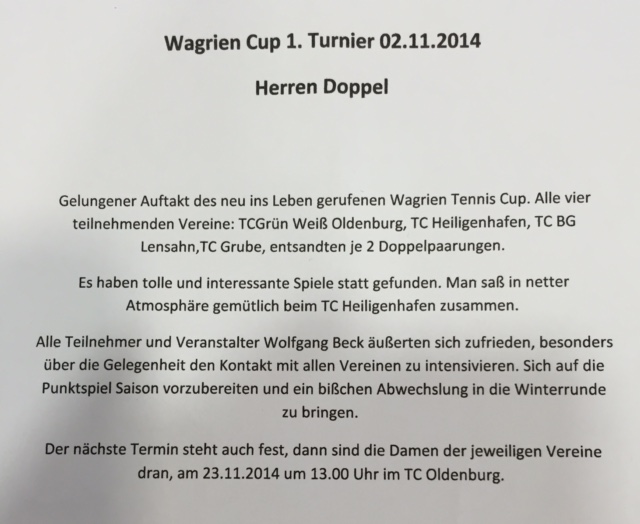Wagrien Cup 2014